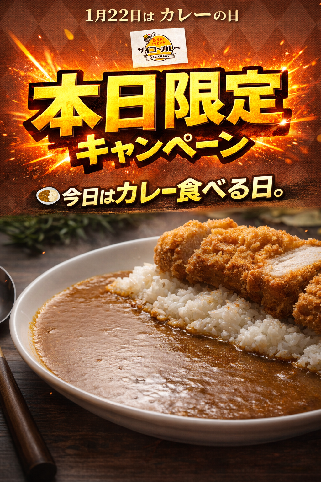 1月22日 カレーの日キャンペーン🍛✨ 株式会社大乘（ダイジョウ）
